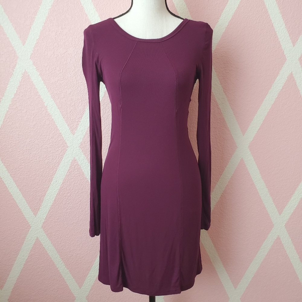 VICTORIA SECRET Fitted Plum Dress